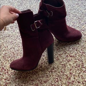 Maroon shoes